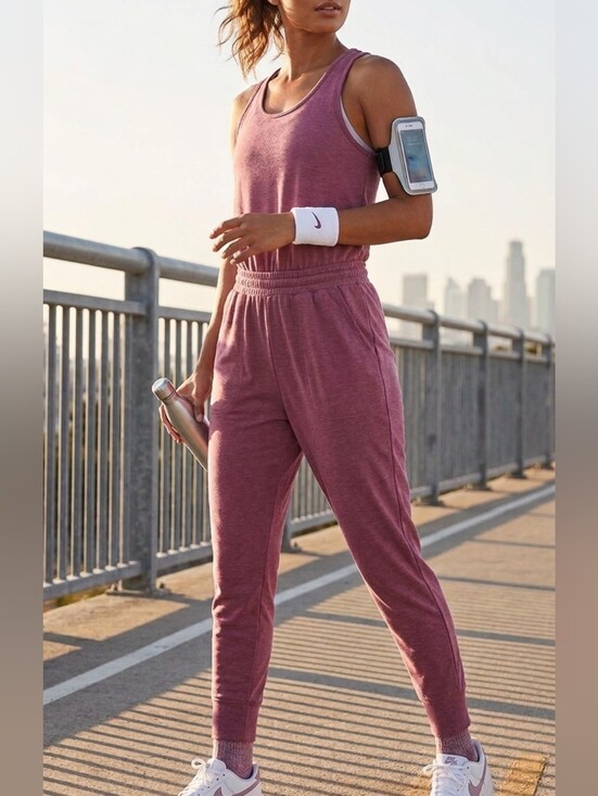 Nike Pants - Nike Dri-FIT Plum Sleeveless Training Jumpsuit